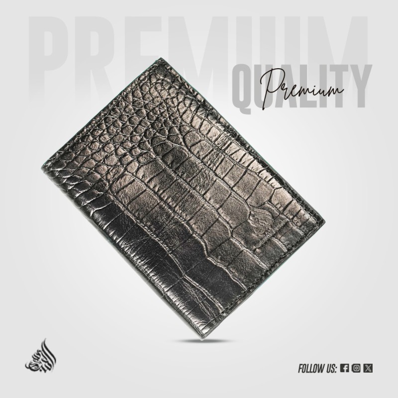 ROIKHIK PREMIUM MONEY BAG | SOBUJKANON | CROCODILE BLACK