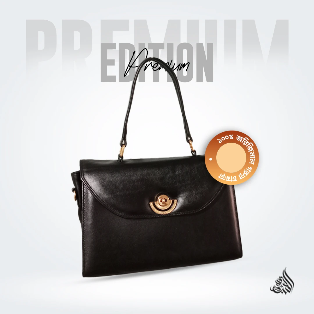 SHORBORI PREMIUM LADIES BAG | SOBUJKANON | BLACK