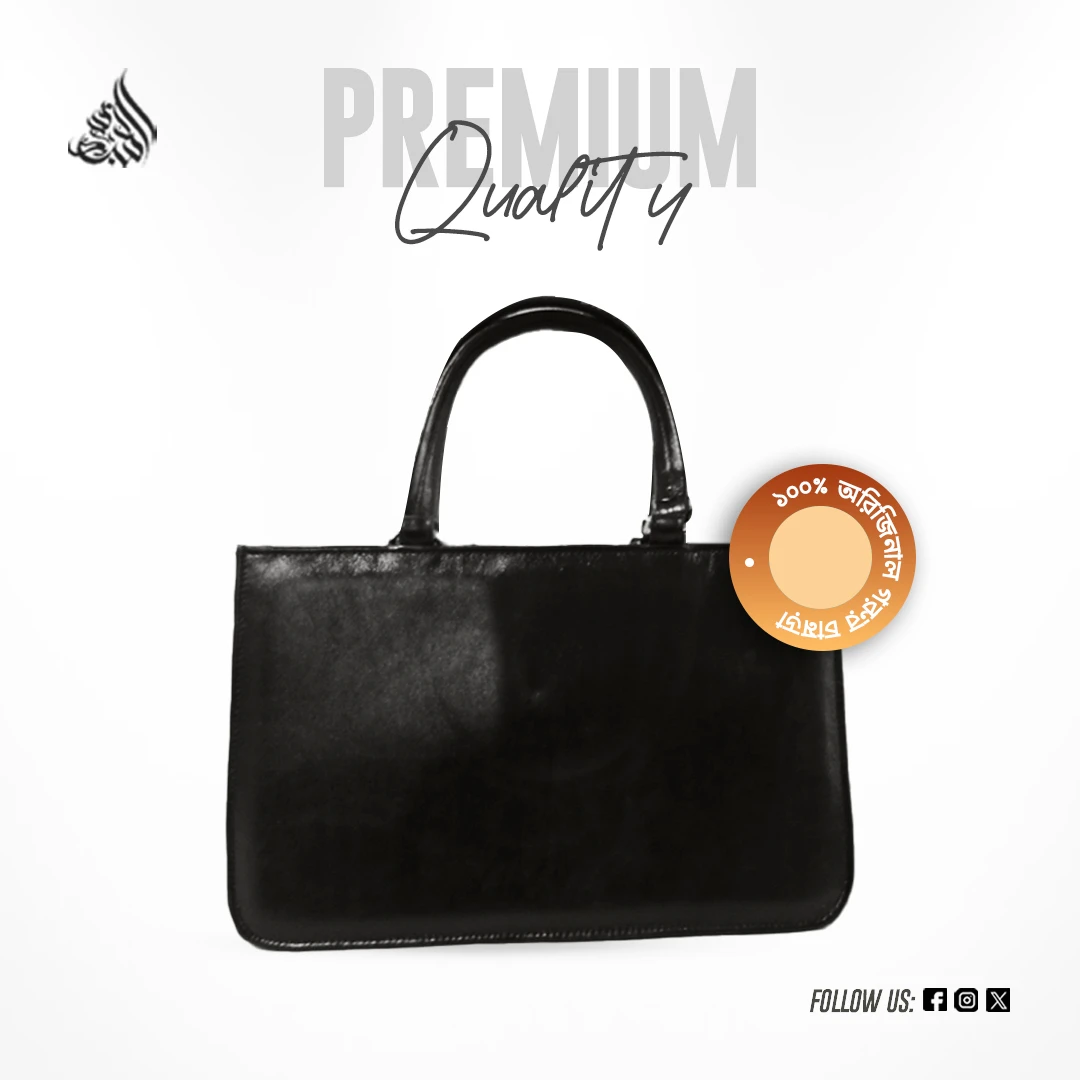 ZAMINI PREMIUM LADIES BAG | SOBUJKANON | MEDIUM BLACK